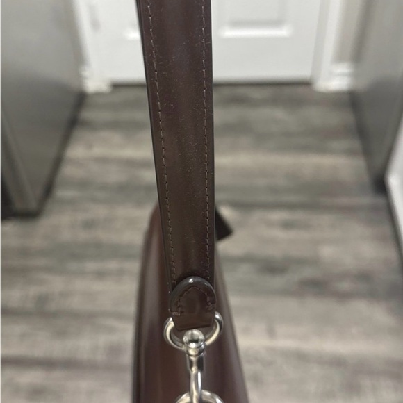 Coach Dark Brown Leather Shoulder Bag - Picture 5 of 8